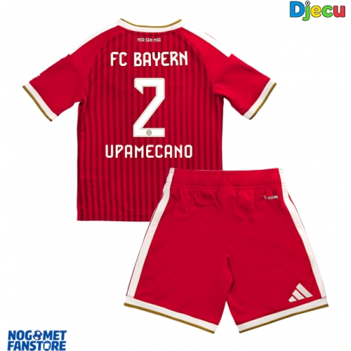 Bayern Munich Dayot Upamecano #2 Domaci Dres za djecu 2026-27 Kratak Rukav (+ Kratke hlače)